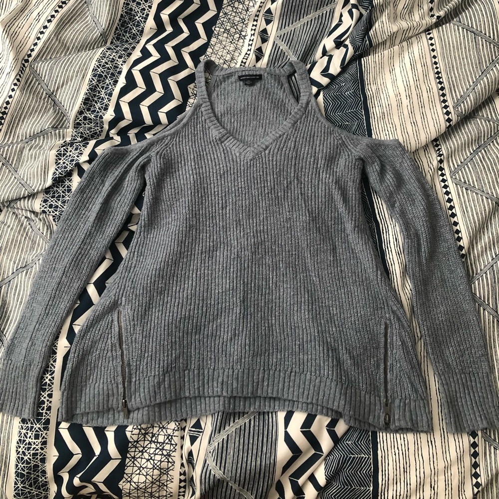 AE cold shoulder sweater